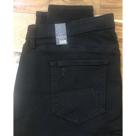 NEW Torrid Women’s SKY HIGH LYCRA SKINNY JEAN PREMIUM STRETCH BLACK sz 20R NWT - Picture 8 of 8